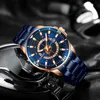 Curren hommes montres affaires horloge créative hommes montres-bracelets de luxe en acier inoxydable bande montre à Quartz avec Date Q0524