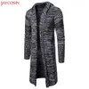 JAYCOSIN hommes manteau automne hiver décontracté à capuche solide tricot Trench manteau veste Cardigan à manches longues vêtements d'extérieur Blouse M-2XL z1031 X0621