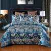 Jacquard Weave Housse de couette Lit Euro Literie Ensemble pour double Home Textile Taies d'oreiller de luxe Chambre Couette 220x240 sans feuille 211007