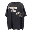Elkmu streetwear vintage tshirt homens verão t - shirts tamanho grande hip hop impressão manga curta camiseta tops tees hm265 g1229