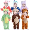 2020 Zima Nowy Born Baby Odzież Unisex Halloween Ubrania Chłopiec Pani Dzieci Panda Kostium Dla Dziewczyny Kombinezon Infant 3 9 12 miesięcy Q0910