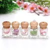 ZEJIA 6Ml*10Pcs Mini Automobile Perfume Bottles Air-Conditioning Liquid Containers Glass Adjustable Perfume Cases