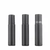 10MLStorage BottlesBlack Essential Oil Bottle Glass Roll On Perfume Bottles Obsidian ball bearing Crystal Roller Balls BottlesZC454