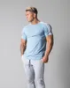 Zomer casual gym fitness t-shirt mannen bodybuilding workout t-shirt mannelijke katoenen sport tee shirt tops korte mouw kleding heren t-shirts