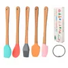 Baking & Pastry Tools Mini Silicone Spatula Scraper Basting Brush Spoon for Cooking Mixing Nonstick Cookware Kitchen Utensils BPA Free Tiktok CM30