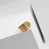 Stainless Steel Unique Multi-layer Ring Minimalist Gift For Women Gold Design Cross Punk 2021 Trends Accessories Jewelry