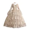 Casual Jurken Kawaii Lolita Style Dress Dames Kant Kostuum Retro Gothic Court Princess Sweet Ball Gown Party Robe Renaissance Vestidos