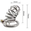 NXY Chastity Device Frrk Hand Polished for Men Long 76mm*65mm*33mm Stainless Steel Bird Penis Cage Adult Metal Cb Lock1221