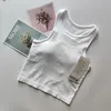 Designer Womens Tops Tees Tanks Camis Short Fiess Vest With Chest Pad Fashion Sports snabbtorkande andningsbar samla yogatopp