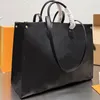grand sac à main en cuir véritable noir