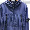 Men's Zipper Hooded Stormsuit Fashion Long Sleeve Slim Fit Jacket With Pocket