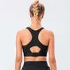 Damen Tank Tops Yoga Unterwäsche stoßfest Laufen verstellbare Schnalle Fitness-BH atmungsaktive Sportweste d14001