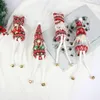 Kerstdecoraties Faceless Poppen Oude Man Zittende Ornamenten Xmas Tree Hanger Decoratie Home Party Decor JJA9099