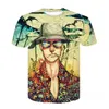 Men's T-Shirts 2021 Summer 3D Short Sleeve T-Shirt Anime Punk Gothic Effect Interesting Top