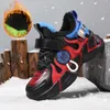 Trend Cool Kids Sport Shoes EVA Soft Bottom Non-slip Boy Outdoor Sneakers Leather Lightweight Colorful Children Running Booties G1025