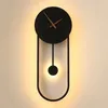 ウォールランプノルディックデザインアールデコ時計LED Sconce産業ロフトコリドー通路階段階段ライト室ライト