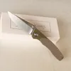 Ship From USA Smke Knives Eutsler DUK2 Pocket Folding Knife Satin M390 Blade Micarta Inlay Titanium Handle Tático Survival Knife Outdoor Caming Tools