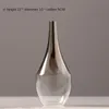 Vases Nordic Flower Glass Vase Creative Silver Gradient Dried Insert Desktop Terrarium Jewelry Decoration Plant Holder