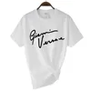 Gianni Letter T Shirt Women Streetwear 2023 Summer Harajuku T-shirt śmieszne żeńskie topy tee seksowne damie duże luźne tshirt damskie pr40