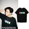 T-Shirt da donna Kpop Uomo e versione coreana di Jhope Style a maniche corte Casual Wild Fashion Top hip-hop DYNAMIT