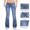 Style Femmes Flare Jeans Slim Denim Pantalon Vintage Bell Bottom Jeans Taille Haute Pantalon Stretch Large Leg Jeans