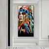 Pintura de lona Mulheres desgaste penas fotos de parede para sala de estar Modern Art Impressões e pôsteres Fotos decorativas