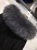 Women's Fur & Faux Casual Black Parka For Men And Women Winter Coat With Grey Lining Big Collar 2021 Stylish Clothes