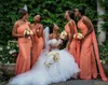 Zeemeermin bruidsmeisje jurken Één schoudervloer lengte sweep trein zeemeermin satijnen geplooide bruiloft partij bridemaid jurken