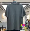 2021SS Büyük Boy T-shirt Erkek Kadın Yüksek Kaliteli Tee Vintage Kısa Kollu Yaka Etiketi Tops