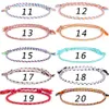 Four-strand color thread bracelet hand-woven red rope bracelet female safe buckle hand rope XY567