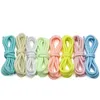 Fluorescerande 8 färger skor spets sport shoelaces mode sneaker sko strängar reflekterande runda rep polyester shoelace