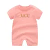 New 2021summe Fashion Letter Baby Boy Clothes White Pink Green Long Sleeve Brand Newborn Baby Girls Romper 0-3 Months