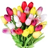 Newfashion Tulipany PU Latex Tulipan Sztuczne Kwiaty Do Wedding Bridal Home Party Festival Decoration Ornament RRB12442