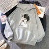 Hoodies für Männer Death Note Print Oversize Casual Fleece Mit Kapuze Kleidung Mann Mode Bequeme Hoody Hip Hop Anime Sweatshirts H1227