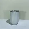昇華ストレートグリッターワインタンブラーステンレス鋼断熱材コーヒーマグ昇華水ボトルサーマスル移動飲料カップA02