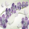Papier peint photo personnalisé 3D autocollant mural en fresco violet Diamond Butterfly Fleur Fond Fond Mur Papel de Parede