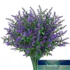 バンドル人工ラベンダーの花アウトドアフェイズノーフェードのフェイプのプラスチック植物園のポーチ窓箱 - 紫色の装飾的な花輪工場価格専門のデザイン品質