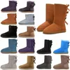 Nouveaux hommes femmes neige wgg wggs bottes mode bottes d'hiver rose bleu jaune classique mini et court femmes chaud botte décontractée 36-41