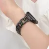 Enkele rij denim ketting bandjes roestvrij stalen armband band horlogebanden voor Apple Watch iWatch serie 6 SE 5 4 3 2 maat 38/40 42/44mm