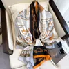 Foulards écharpe en coton pour femmes hiver chaud Viscose Orange à pois imprimé concepteur de mode Pashmina châles écharpes