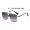 2021 Fashion Cool Square Pilot Style Rivets eds Sunglass Women Tint Gradient Brand Dign Sun Glass Oculos De Sol UV4006406910