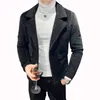 Cappotto invernale stile britannico Uomo Giacca spessa di lana Coreano Cappotto sociale casual Giacca a vento di alta qualità Uomo Giacche Abbigliamento 210527