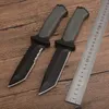 High Quality Outdoor Survival Straight Knife 12C27 Tanto Point Black Blade Full Tang FRN Handle Camping Hiking Rescue Knives With Kydex