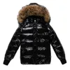 Baby Children's Down Jacket Boys and Girls Winter - 30 graders tjock naturlig tvättbjörnläder krage 1-16y 210916