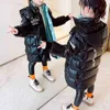 Costumi natalizi per ragazze Abbigliamento per bambini adolescenti Giacca lunga argento Vestiti per bambina Cappotto Tuta sportiva Parka Abbigliamento da neve 211203