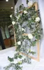 1st 59ftpiece Artificial Flowers Silk Rose Flower Garland For Home Garden Outdoor Ceremony Wedding Arch Floral Decor5542237