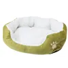 Chenils stylos lit pour chien en peluche chaud canapé de couchage tapis pour animaux de compagnie avec housse amovible pour chiens chats P7Ding