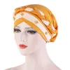 Meapwear Beading Cap Afrika Tarzı Müslüman Türban Saç Aksesuarları Moda Kadınlar Patchwork Örgülü Bandanas Meapwear