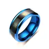 Smart Sensor Body Temperature Ring men Stainless Steel Rings women Fashion Display Real-time Test Finger