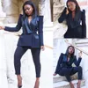 Afrikanische schwarze Damenanzüge, Sommer, Freizeit, Slim-Fit, Abendparty, Abschlussball, Blazer, roter Teppich, Outfit, Smoking (Jacke + Hose)